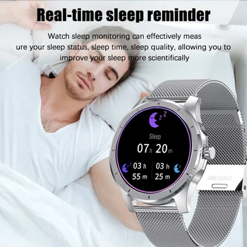 GEJIAN de Llamada Bluetooth Inteligente Reloj Impermeable de los Hombres del Deporte de Fitness Reloj de Salud Rastreador de Tiempo de la Pantalla del smartwatch de las Mujeres para Xiaomi