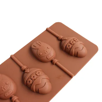 3D de Silicona del Molde de Chocolate de Pascua Huevo de Dinosaurio Conejo Dulces Pastel Molde de Silicona utensilios de Cocina para Hornear Accesorios