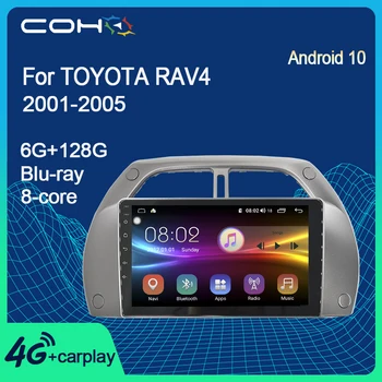COHO Para Toyota Rav4 2001-2005 Gps Estéreo del Coche Reproductor Multimedia Radio Android 10.0 Octa Core 6+128 GB