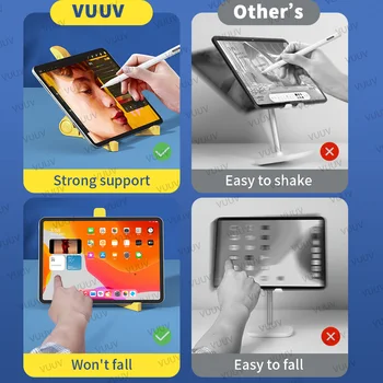 VUUV Escritorio Plegable Tablet Titular De 4,7 12,9 pulgadas Universal de Teléfono Móvil Soporte Para la Tableta de Xiaomi Samsung Huawei Soporte para el iPad