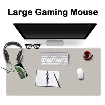 Extra Grande Gaming Mouse Pad de Doble Cara de Cuero de la PU de Escritorio Mat Teclado Almohadilla Impermeable a prueba de Polvo Ordenador Alfombrilla para el Juego Pcp