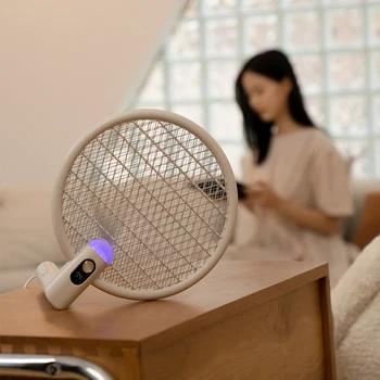 Xiaomi Sothing Eléctrico del Mosquito Swatter LED de Carga USB Portátil Plegable Mosca Mosquito Swatter Zapper Matamoscas Asesino