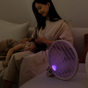 Xiaomi Sothing Eléctrico del Mosquito Swatter LED de Carga USB Portátil Plegable Mosca Mosquito Swatter Zapper Matamoscas Asesino