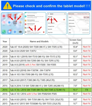 Para Samsung GALAXY Tab Un A6 10.1 2016 caso T580 T585 T580N T585N 10.1 pulgadas Tablet de TPU+de la PC a prueba de Golpes Cubierta del Soporte