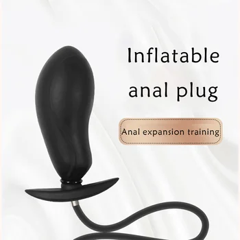 Super Gran Inflable Enorme Plug Anal Consolador de la Bomba Anal Dilatador Ampliable No Butt Plug Vibrador Juguetes Sexuales para el Hombre de Bolas Anales
