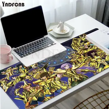 YNDFCNB Anime de Saint Seiya Gold Personalizado portátil Gaming mouse pad Tamaño de Deak Estera de supervisión/cs go/world of warcraft