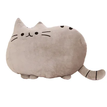 Creativo de la decoración del hogar, sofá cojín gato estrellas de almohada la cara grande cojín gato de dibujos animados de la galleta gato cojín