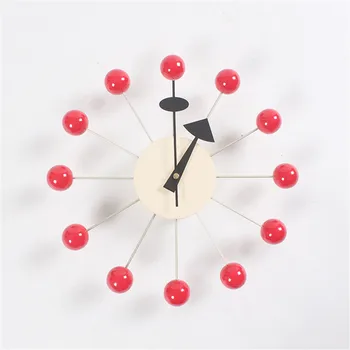 Reloj De Pared Creativos Deco Dulces Reloj De La Rueda De La Fortuna Reloj Elegante Fondo Minimalista Circular Coloridas Bolas De Relojes De Pared