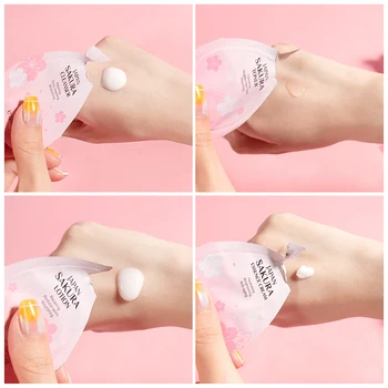 Cuatro Pasos Para el Cuidado de la Piel Japón Sakura Limpiador Facial Hidratar Tóner Anti-arrugas Loción Suave Anti-acné Crema para la Cara TSLM1