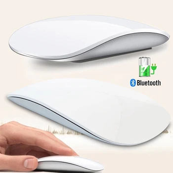 Bluetooth Inalámbrico Arc Touch Magic Mouse Ergonómico Ultra Delgado de Ratones Recargables Óptico de 1600 DPI Para Apple Macbook