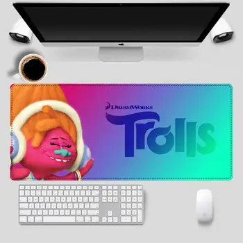 Nuevos Productos Trolls World Tour Gaming Mouse Pad Gamer Teclado Maus Almohadilla de Escritorio Alfombrilla Juego de Accesorios para la supervisión/cs go/LOL