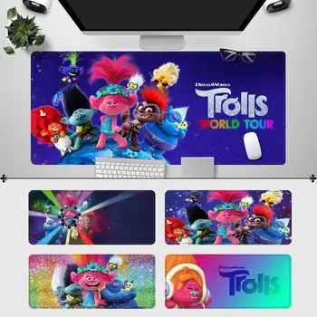 Nuevos Productos Trolls World Tour Gaming Mouse Pad Gamer Teclado Maus Almohadilla de Escritorio Alfombrilla Juego de Accesorios para la supervisión/cs go/LOL
