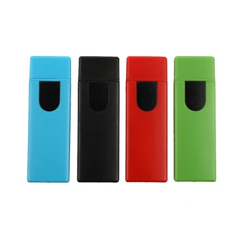1Pcs Venta Caliente USB Recargable Toque más Ligero Eléctrico de Inducción de Viaje Encendedor de Cigarrillos Fumar Sensor de Encendedores de Regalos