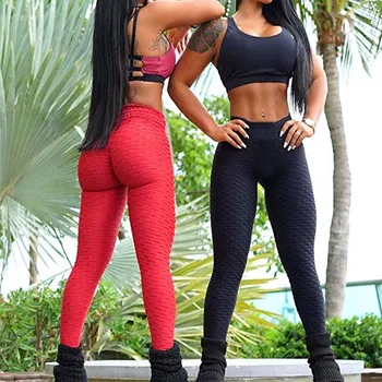 Empuje hacia Arriba de las Polainas de las Mujeres Ropa Anti Celulitis Legging de Fitness Leggins Negro Sexy Cintura Alta Legins de Entrenamiento Más el Tamaño de Jeggings
