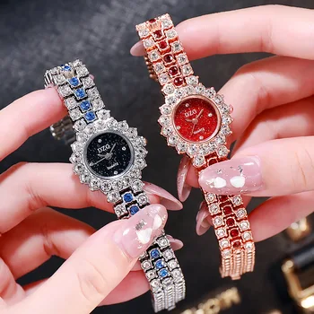 Nuevos Productos! ! Reloj de señoras de la Pulsera del Diamante de las Mujeres del Reloj de Moda Casual Cielo Estrellado Reloj Reloj Mujer casual de Acero relojes de Cuarzo