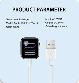 Magnético Inalámbrico Soporte Cargador Para Apple Watch Dock Cable de Carga Para el iWatch Iphone Reloj de la Serie 6 5 4 3 2 Apple Watch