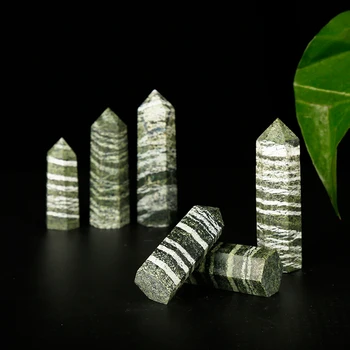 1PCs Natural Hexagonal de la Columna de Piedra de trabajo de Navidad &DIY Adorno de Joyería Feng Shui Mineral de la Decoración del Hogar