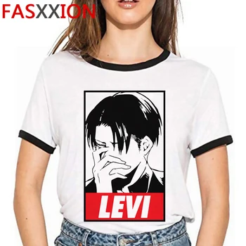 Caliente Anime Japonés Ataque en Titán Camiseta de los Hombres Shingeki No Kyojin Graphic Tees Divertido Eren Harajuku Unisex Camiseta Mujer