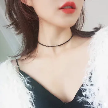 Corea Perla Collar de Cadena De las Mujeres de la Mariposa de Verano Colgantes de los Collares de las Mujeres Cuello de la Cadena de Joyas En El Cuello