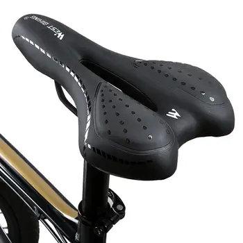 Durable Sillín de la Bicicleta Portátil Delicado Diseño de la prenda Impermeable de la Bicicleta Saddle Transpirable de Silicona Cojín de la PU de la Superficie de Asiento