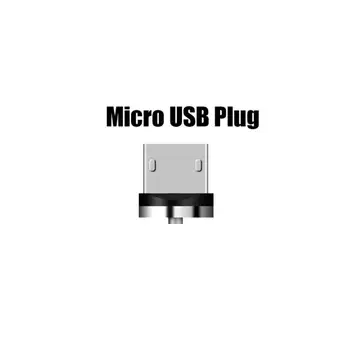 1PCS Puerto USB Magnética de la Cabeza Magnética Enchufe Adaptador de Cargador Para el IPhone IOS Android Tipo C Cable USB del Teléfono Móvil de los Accesorios