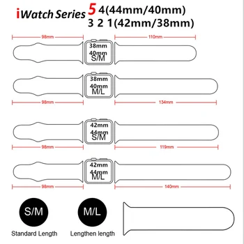 Correa Para Apple de la banda de Reloj de 44 mm 40 mm 38 mm 42 mm de Silicona reloj de Deporte de la correa de la pulsera de la pulsera de la correa para el iwatch de la serie 6 se 5 4 3