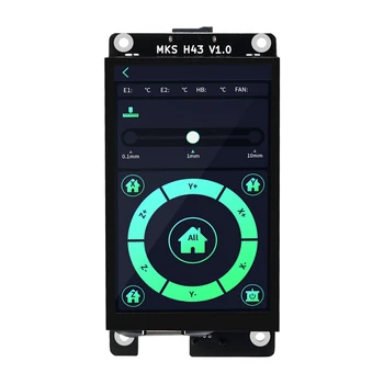 Makerbase MKS H43 V1.0 smart display del controlador de la impresora 3d de piezas de 4.3 pulgadas IPS LCD 800*480 HD de la capacidad de la pantalla táctil para Marlin2.x
