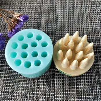 QT0163 PRZY jabón del molde de mini Cuerno de unicornio molde de silicona artesanal de la fabricación de jabón en los moldes de la vela del molde de silicona de resina moldes de arcilla