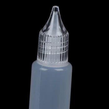 2PCS 15/30 ML de Reutilización de Plástico Aplicador de Cola de la Aguja Apriete la Botella para DIY Artesanía de la Herramienta