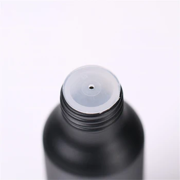30-150 ml con atomizador Vacía Botella de Perfume Recargable Negro de Aluminio de la Esencia de la Botella de la Loción del Viaje Portátil Contenedor de Envases Cosméticos