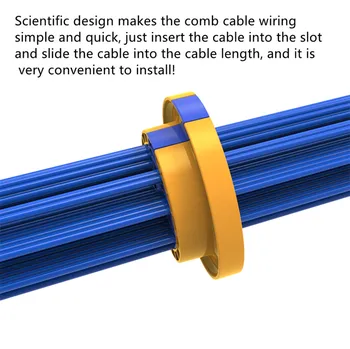 NetworkCarding Cable del dispositivo de peine de plástico ABS ignífugo Genérico de cableado de Categoría 5 y 6 de la red de cables de Tendido y cardado de herramientas