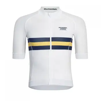 Pimmer BLANCO nuevo de manga corta de jersey de ciclismo de manga corta ciclismo desgaste de la Italia de la tela con la mejor calidad de acabado