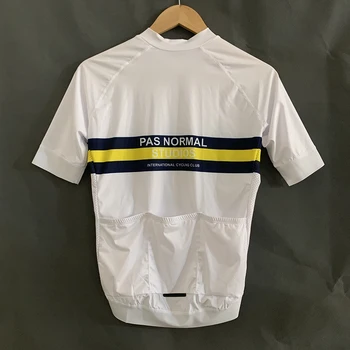Pimmer BLANCO nuevo de manga corta de jersey de ciclismo de manga corta ciclismo desgaste de la Italia de la tela con la mejor calidad de acabado