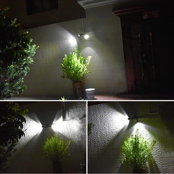 14 LEDs Super Brillantes del Sensor de Movimiento PIR Solar de la Lámpara de Calle al aire libre de la prenda Impermeable de las Luces de Jardín, Iluminación de la Seguridad