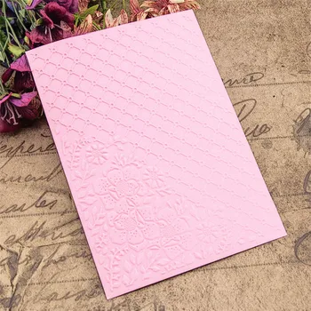 Bañera de plástico de Encaje artesanal de fabricación de tarjetas de papel de la tarjeta del álbum de la boda decoración de clip de Relieve las carpetas