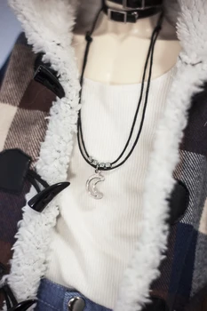 BJD muñeca collar es adecuado para 1/3 tamaño tío de metal de moda triángulo, la luna, el corazón, el arco colgante de collar de accesorios de la muñeca