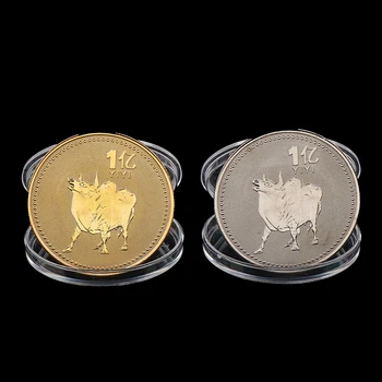 2021 Año Nuevo De La Moneda De Oro De Doce Del Zodiaco Buey Monedas Conmemorativas De La Colección De Regalo Decorativo De Monedas De Colección