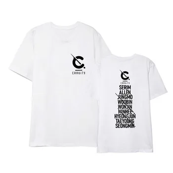 Nuevo coreano de la Moda de Kpop CRAVITY Camiseta del Miembro Nombre Impreso Kpop camisetas Harajuku Ropa de Hip Hop Camiseta de Romper Todas Las Reglas