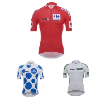 2022 La Vuelta España 4 Colores de Camisetas de Ciclismo de Verano de Bicicletas Maillot Transpirable MTB Corto Manga Bicicleta Ropa Ropa Ciclismo Sólo