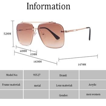 Nueva marca de Lujo de la Moda Clásica de Mach Seis Eigh Estilo de Degradado lente de Gafas de sol de los Hombres de la Vendimia de la Marca de Diseño de Gafas de Sol de Oculos UV400