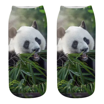 Dreamlikelin Primavera Verano Mujer la Impresión 3d de la Panda Kawaii Calcetines de Tobillo de las Mujeres Lindo Corto Calcetines Para la Familia