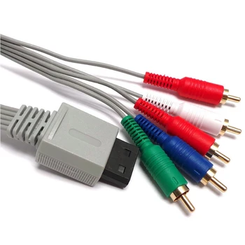 1.8 m Componente de Alta Definición de 1080P HDTV AV Cable del Adaptador de Audio Cable de Alambre 5RCA Líneas Para Nintendo Wii/Nintendo Wi, i, U, la Consola de