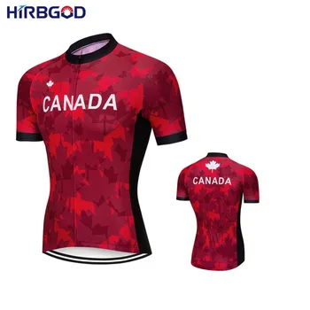 HIRBGOD jersey de ciclismo de canadá 2019 Hombres Quickdry Ciclismo, ropa de Tamaño Más Mens Corto Maillot Roupa Ropa De Ciclismo, STYZ035-01
