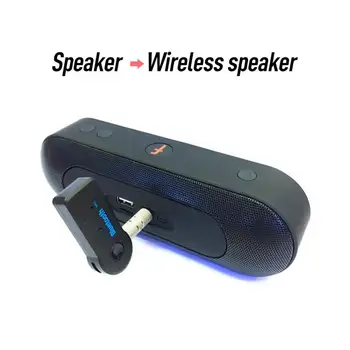 Bluetooth-compatible con 5.0 de Audio del Transmisor-Receptor de Mini Estéreo AUX USB, Jack de 3,5 mm Para la TV de la PC de Auriculares Kit de Coche Adaptador Inalámbrico