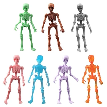 2021 Nuevo Móvil El Señor De Los Huesos Del Esqueleto Humano, Modelo Del Cráneo De Cuerpo Completo Mini-Figura De Juguete De Halloween