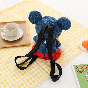 Dibujos animados de Disney mochila de Mickey Mouse muñeca de juguete de la felpa de la bolsa de super suave de la muñeca estudiante de la bolsa de peluche mochila de regalos para niños
