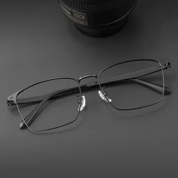 Full Rim β Gafas de montura de Titanio Para los hombres de la Nueva Llegada Retro Estilo de Negocio, de Forma Cuadrada, la Miopía de Eyewears