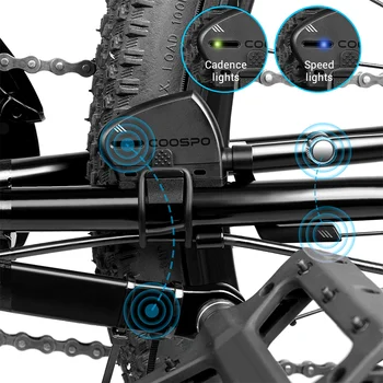 CooSpo BK805 de Bicicletas de Velocidad y Sensor de Cadencia Inalámbrico Impermeable de Bluetooth y ANT+ de Ciclismo en Bicicleta de Piezas Para Zwif Wahoo Garmin