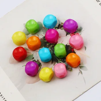50PCS 8 MM de Mezcla de Color Cuadrado de Acrílico Perlas De BRICOLAJE para Niños de Juguete de Fabricación de la Joyería Accesorios Mayorista de Perlas