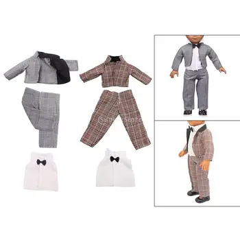 18 Pulgadas de Niños de la Muñeca Traje Ropa para Muñecas Americanas Vestido de Chaqueta de los Pantalones